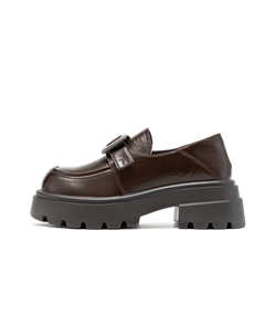 Коричневые лоферы женские, цвет Brown 1254314010B Aokang