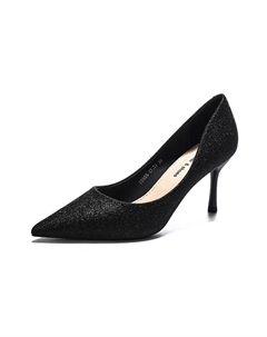 Женские туфли на высоком каблуке черные, цвет Black Weishibangwei