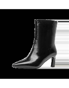 Женские черные угги на меху, цвет Black (Fleece-Lined) Gudianfengdu