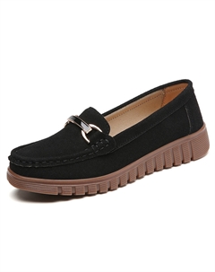 Мокасины женские черные, цвет Black Kupe