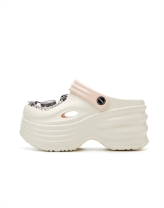 Клоги женские бело-розовые, цвет White Pink Josiny