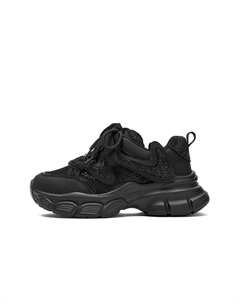 Женские кроссовки лоу-топ чанки в цвете ганметалл (тонкий флис), цвет Gunmetal (Thin Fleece) Josiny