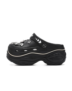 Клоги женские черно-бежевые, цвет Black Beige Josiny