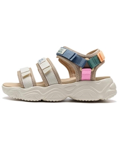 Пляжные сандалии женские коричневые бежевые - бумажно-коричневый/чайно-белый, цвет Paper Brown/Tea White Xtep