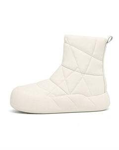 Женские короткие зимние сапоги экрю, цвет Ecru Josiny