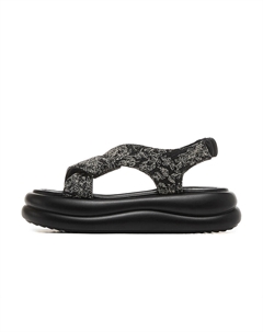 Пляжные сандалии женские черные/экрю, цвет Black Josiny