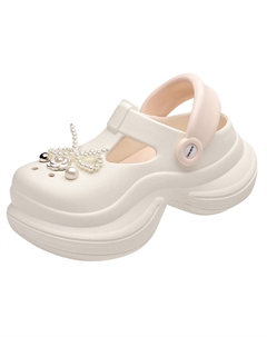 Клоги женские экрю, цвет Ecru Aokang