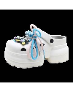 Белые женские клоги, цвет White Tafn