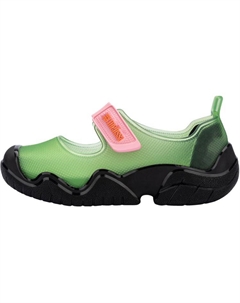 Мелисса спринт балетки Мэри Джейн женские черно-зеленые, цвет Black Green Melissa