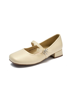 Женские туфли Мэри Джейн желтые, цвет Yellow Josiny