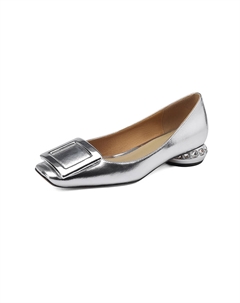 Серебряные женские повседневные туфли на каблуке 2,5 см, цвет Silver Echo&yolo