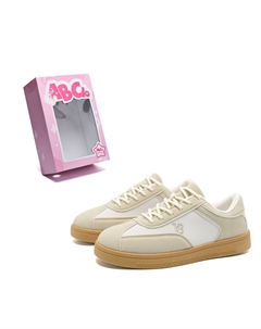 Женские скейтбордские кеды низкие светло-голубые/бежевые/белые темно-синий - бежевый, цвет Beige Abcio