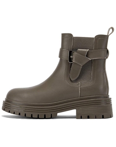 Женские ботинки челси из экокожи с ремешком, серо-коричневый Daphne