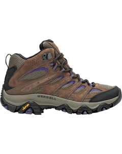Женские треккинговые ботинки Moab 3 Mid из сетки и нубука, коричнево-зеленый Merrell