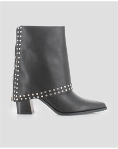 Женские ботинки с шипами черные, черный Blogger