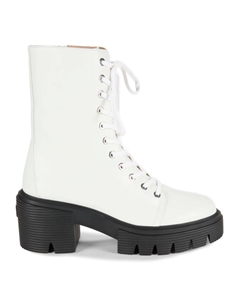 Кожаные ботильоны Soho, белый Stuart weitzman