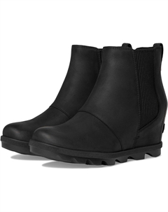 Ботинки женские челси Joan Rhapsody кожаные на танкетке, черный Sorel