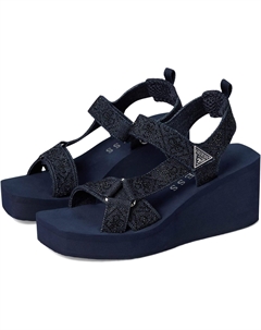 Сандалии Dawsin, цвет Black Denim Rhinestone Logo Guess