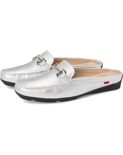 Лоферы Ocean Drive Mule, цвет Silver Tumbled Marc joseph new york