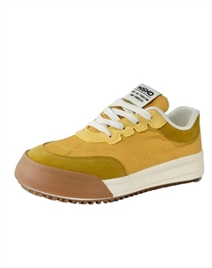 Женские низкие скейтерские кеды желтые, цвет Yellow Jimixiong