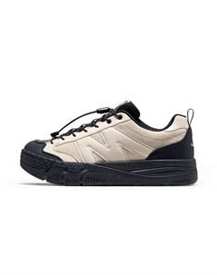 Термоустойчивые противоскользящие скейтерские кроссовки женские низкие - белые с серым/черным, цвет White with Gray/Black Camel