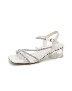 Женские сандалии на одной застежке экрю, цвет Ecru Cherry&kalika