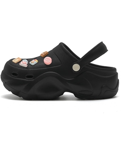 Клоги женские черные Milk Mini Cookies, цвет Black (Milk Mini Cookies) Cat power