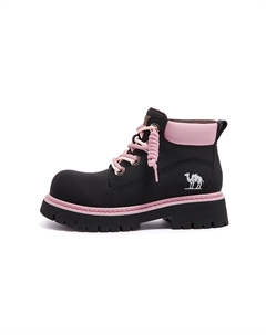 Черные женские ботинки Мартин высотой 11 см с каблуком 5 см, цвет Black Camel