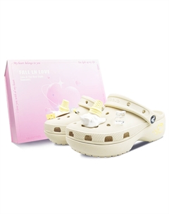 Классические платформенные клоги женские Cheese Ice Cream, коробка - Cheese Ice Cream-Sweet Box, цвет Cheese Ice Cream-Sweet Box Crocs
