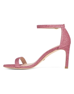 SW One Strap Sandals 8.5cm Ярко-розовые женские сандалии на одной бретели Stuart weitzman
