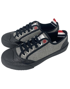 Высокие Стильные Скейтерские Кроссовки Женские Черно-Белые Thom browne