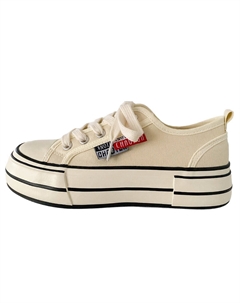 Женские устойчивые к истиранию кеды на низком ходу молочно-белые, цвет Milk White Jimixiong