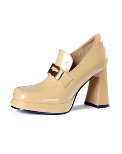 Женские туфли на платформе с массивным каблуком абрикосового цвета, цвет Apricot Xingdiman