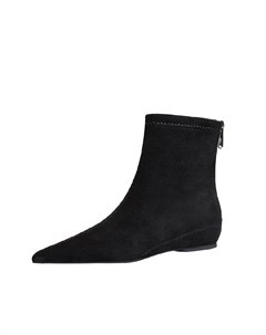 Женские ботильоны темно-коричневые без подкладки с сумкой для покупок, цвет Dark Brown Unlined+Shopping Bag Bigtree