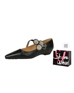 Туфли Мэри Джейн для женщин черные с сумкой для покупок, цвет Black+Shopping Bag Bigtree