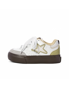 Женские противоскользящие износостойкие легкие низкие скейтерские кроссовки Yellow, цвет Yellow Cleartaste