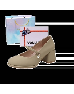 Женские туфли на платформе с массивным каблуком в подарочной упаковке - светло-зеленые, цвет Light Green[Gift Box Set]Gift Included Yue elsa