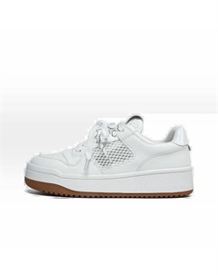 Женские скейтерские кеды лоу-топ белые, цвет White Jimixiong