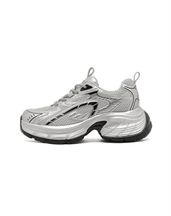 Серебряные женские кроссовки Low top Chunky, цвет Silver Red dragonfly