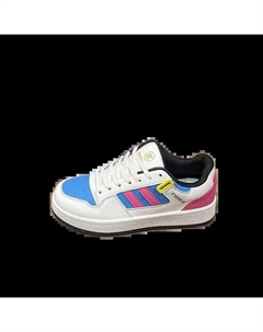 Женские скейтерские кеды низкие бело-сине-красные, цвет White Blue Red Jimixiong