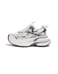 Дышащие утепленные кроссовки мид-топ на платформе женские серебристо-бежевые с серым (сетчатые), цвет Beige/Gray (Mesh) Camel