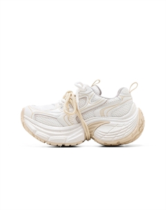 Женские кроссовки Low Top Chunky бело-абрикосовые, цвет White Apricot C°banner