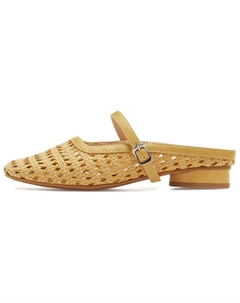 Женские закрытые тапочки на 3 см - желтые, цвет Yellow 15 mins