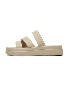 ПВХ Поливинилхлоридные шлепанцы женские бежевые, цвет Beige Josiny