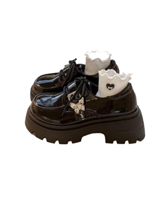 Женские черные туфли на один каблук глянцевые, цвет Glossy Finish Black Cherry&kalika