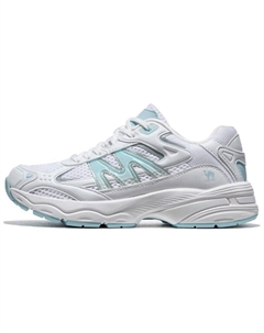 Дышащие утолщенные кроссовки на платформе для увеличения роста женские бело-голубые, цвет White/Blue Camel