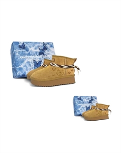 Тёплые и износостойкие короткие зимние ботинки для женщин каштаново-коричневые, цвет Chestnut Brown Camel