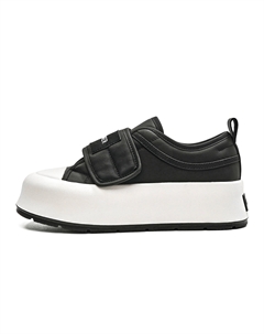 Женские повседневные туфли на липучках с низким верхом черные без подкладки, цвет Black (Unlined Hook-and-Loop) C°banner