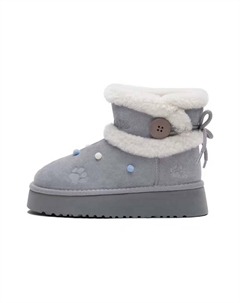 Тёплые износостойкие утеплённые короткие зимние сапоги для женщин - хаки, цвет Khaki Czrsk