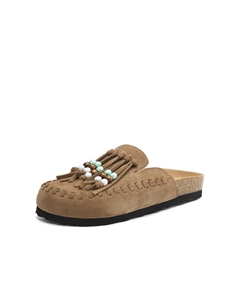 Женские закрытые тапочки-сабо, цвет Sand Boerdiqi